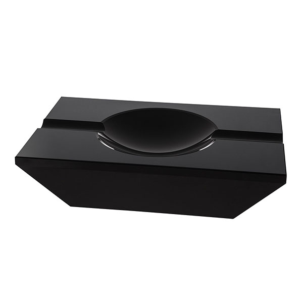 Пепелник за цигари черен керамичен 20х12х5см