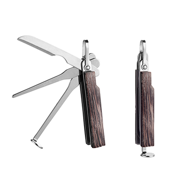 Комплект за почистване на лула дърво/хром 