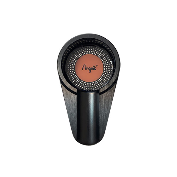 Пепелник за 1 пура черен с оранжево - метал