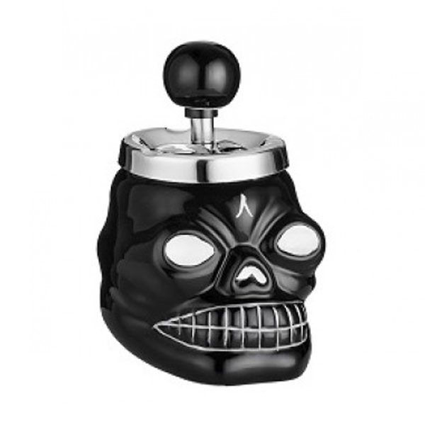 Пепелник череп черен