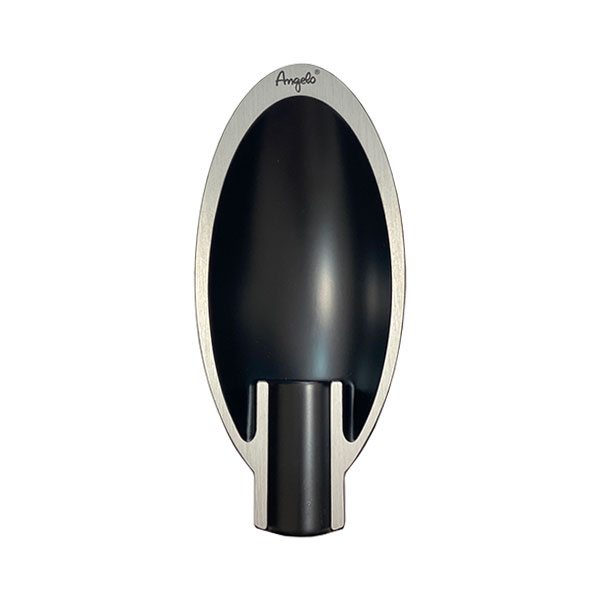 Пепелник за 1 пура Angelo овал черно - метал