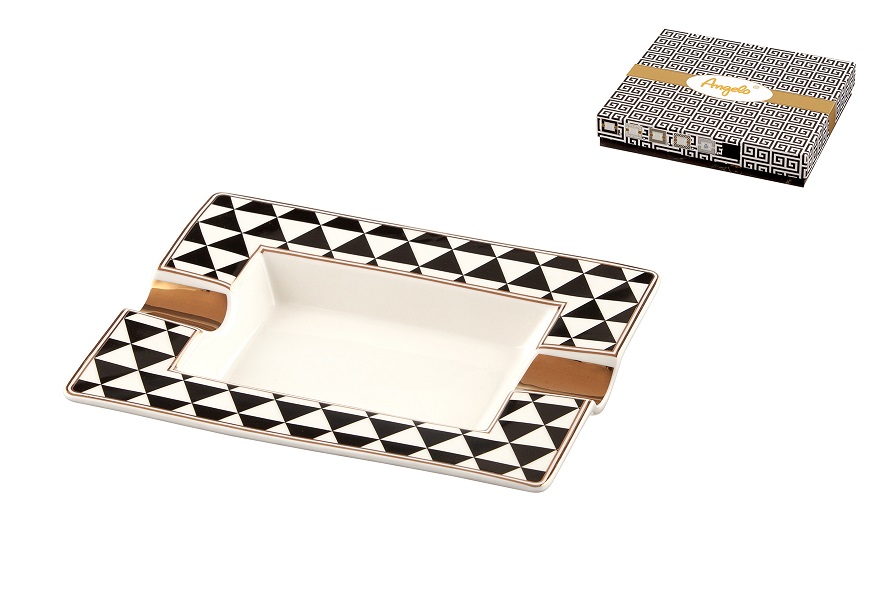 Пепелник за 2 пури керамичен Angelo