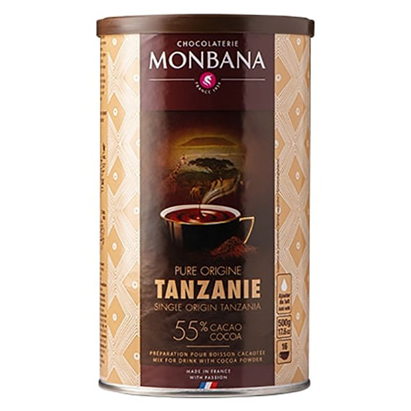 Monbana Tanzania 55% - Топъл шоколад – Франция, 0.5 кг