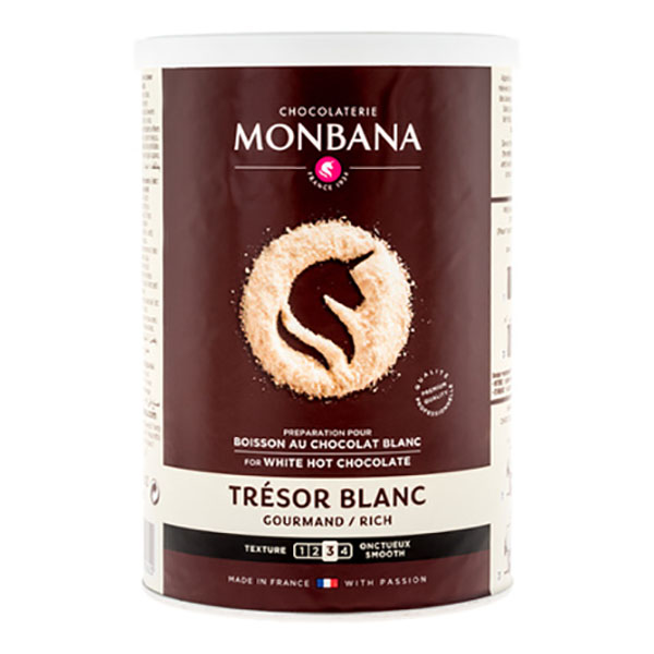 Monbana Tresor 40% - Топъл бял шоколад – Франция, 0.5 кг 