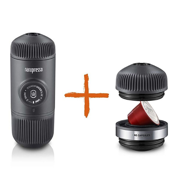 Wacaco - Nanopresso Classic + Адаптер за Nespresso капсули - Комплект