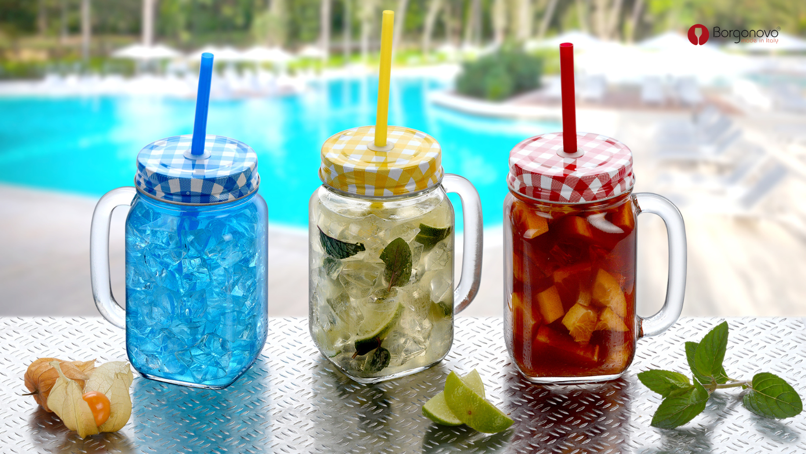 Буркан релефен с капачка Country 480ml - Borgonovo