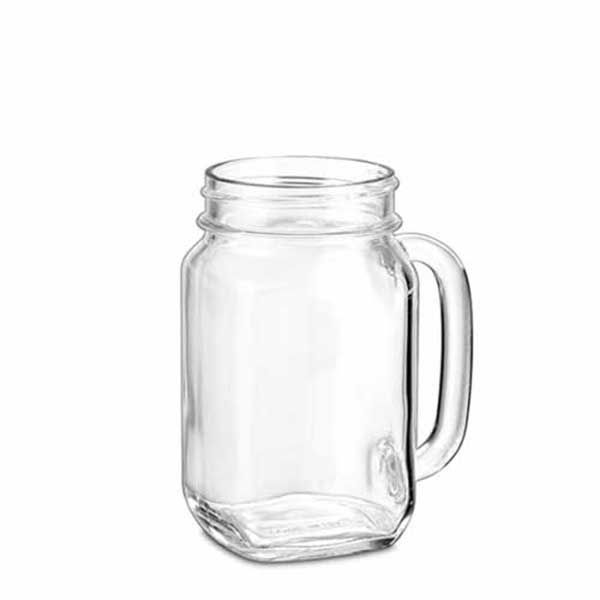 Буркан с дръжка гладък Country 480ml - Borgonovo