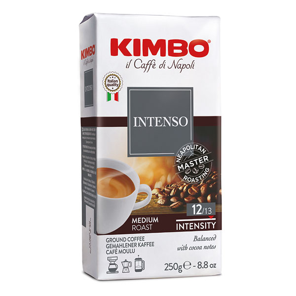 Kimbo Aroma Intenso 250g мляно кафе вакуумна опаковка