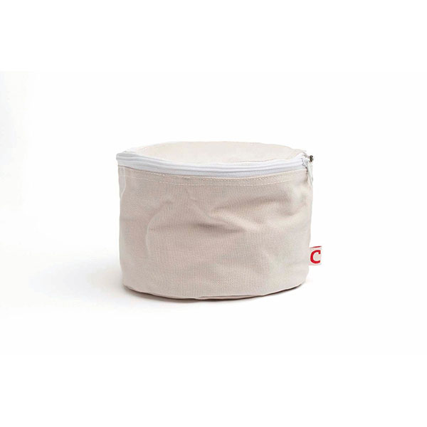 Панер за хляб - бежов с капак и затоплящи камъни - 20cm