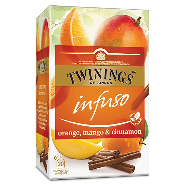 TWININGS ПОРТОКАЛ, МАНГО И КАНЕЛА - Билково-плодов чай