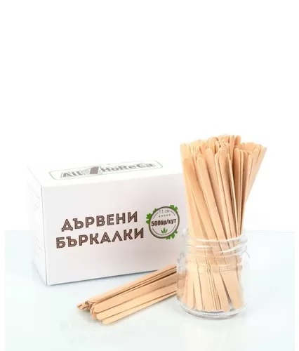 Дървени бъркалки за кафе 11см 500 бр 