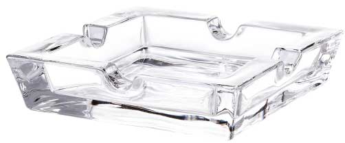 Пепелник за пури стъклен правоъгълен Angelo 