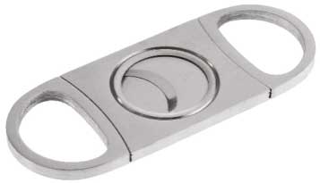 Резачка за пури метална сива 