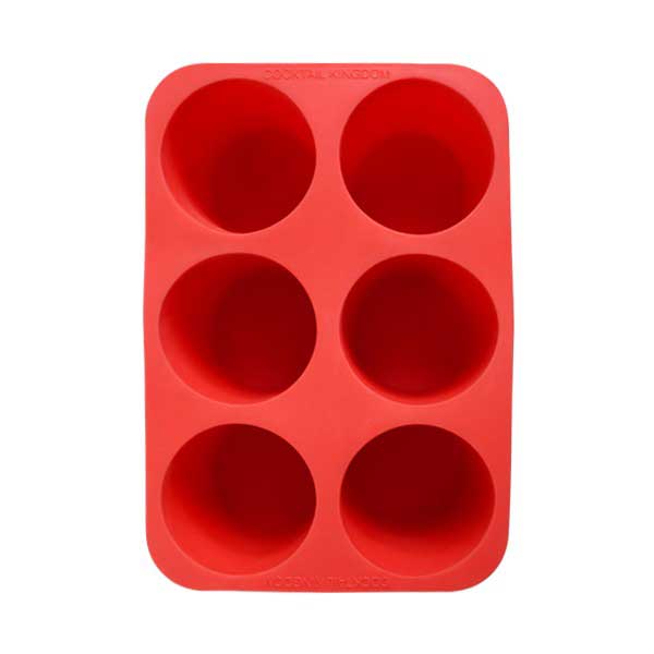 Форма за лед цилиндър червена - Cocktail Kingdom