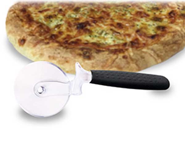Нож за пица с гумена дръжка