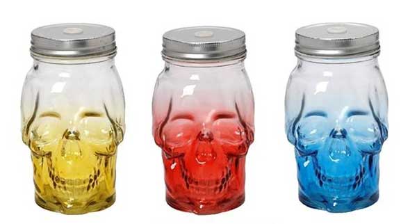 Буркан Череп цветен 500ml